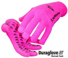 Neon Pink Electronic Touch Gloves - Medium